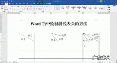 wo rd怎么画斜线表头,三条wo rd怎么画？教程来了