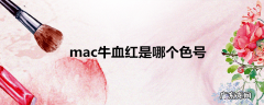 mac牛血红是哪个色号