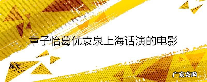章子怡葛优袁泉上海话演的电影
