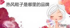 热风鞋子是哪里的品牌
