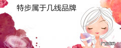 特步属于几线品牌