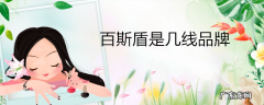 百斯盾是几线品牌