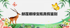 赫莲娜绿宝瓶真假鉴别
