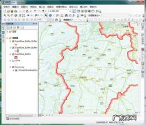 arcgis中缓冲区建立后看不见,如何操作？