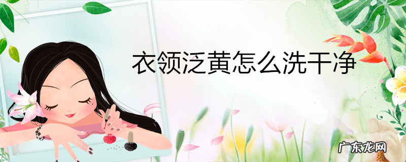 衣领泛黄怎么洗干净