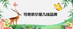 可奇奈尔是几线品牌