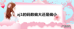 aj1的码数偏大还是偏小
