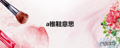 a锥鞋意思