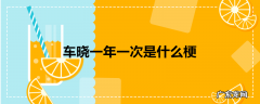 车晓一年一次是什么梗