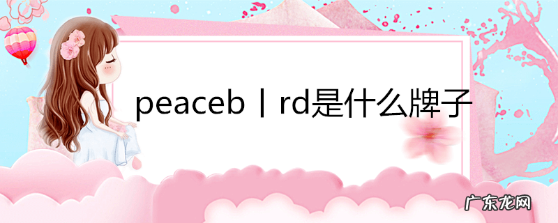 peaceb丨rd是什么牌子