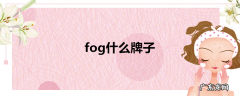 fog什么牌子