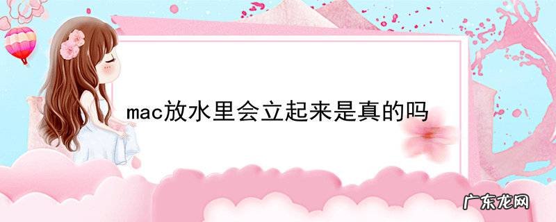 mac放水里会立起来是真的吗