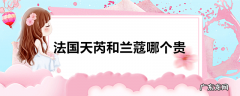法国天芮和兰蔻哪个贵