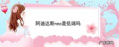 阿迪达斯neo是低端吗