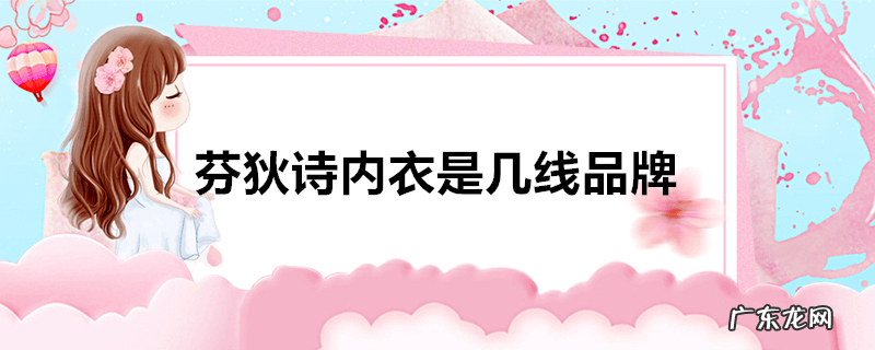 芬狄诗内衣是几线品牌