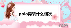polo男装什么档次