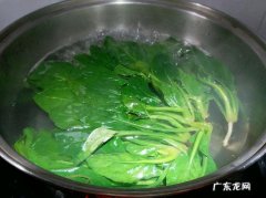 菠菜怎么焯水