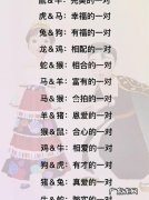天生一对成伴侣是什么生肖