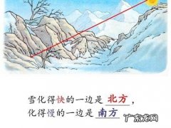 积雪化得快的是什么方向