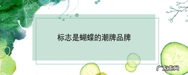 标志是蝴蝶的潮牌品牌