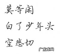 莫等闲的下一句
