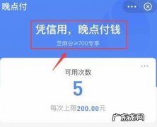 支付宝晚点付是什么意思