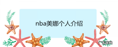 nba美娜个人介绍