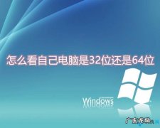怎样区分电脑操作系统32位和64位