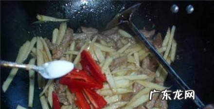 高笋炒肉的做法