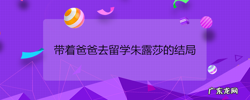 带着爸爸去留学朱露莎的结局