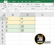 excel小正方形可以打x吗？打x怎么打？