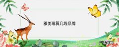 雅美瑞算几线品牌