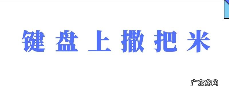 键盘上撒把米是什么意思