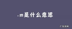 m的意思是什么？是什么意思？m是什么意思？