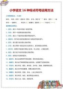 16种标点符号的用法图片,快来看看你都会吗？
