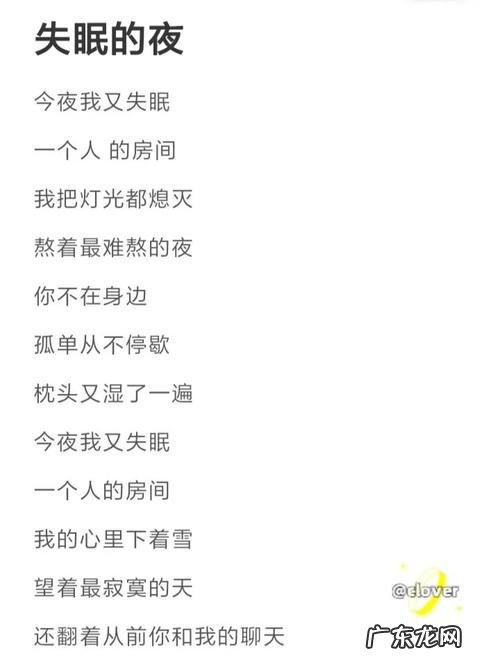 失眠夜不了情歌词什么意思