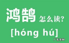 鸿鹄怎么读