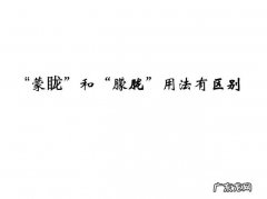 朦胧蒙眬曚昽的区别
