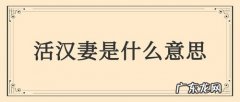 活汉妻二婚女区别