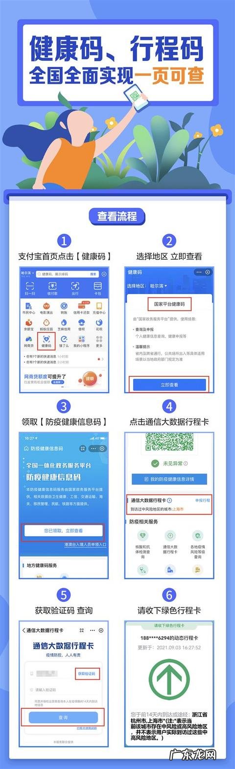 全国通用行程二维码 行程通行码二维码