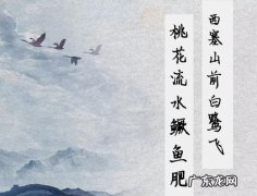西塞山前白鹭飞下一句