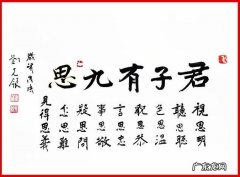 君子九思是哪九思