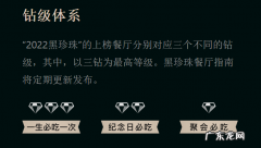 米其林和黑珍珠区别