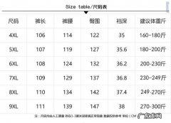 裤子尺码对照表男