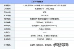 三星s9参数配置在哪里看