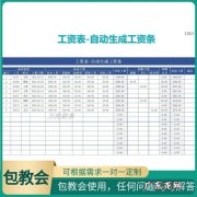 excel工资表如何自动生成工资条