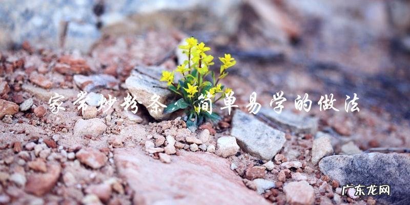 家常炒粉条:简单易学的做法