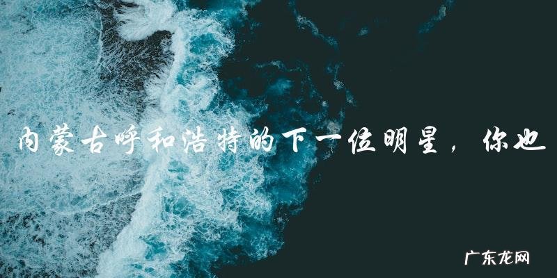 谁将成为内蒙古呼和浩特的下一位明星?