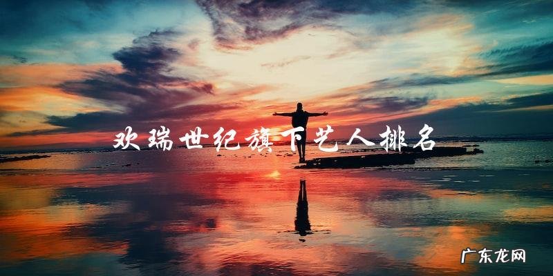 谁是欢瑞世纪旗下艺人排名的冠军?