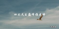四大天王巅峰，谁是最帅的王者？